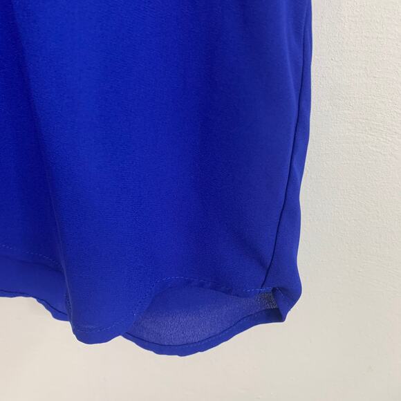 Lulu’s Rise to the Top Cobalt Blue Short Sleeve Top - Picture 5 of 10